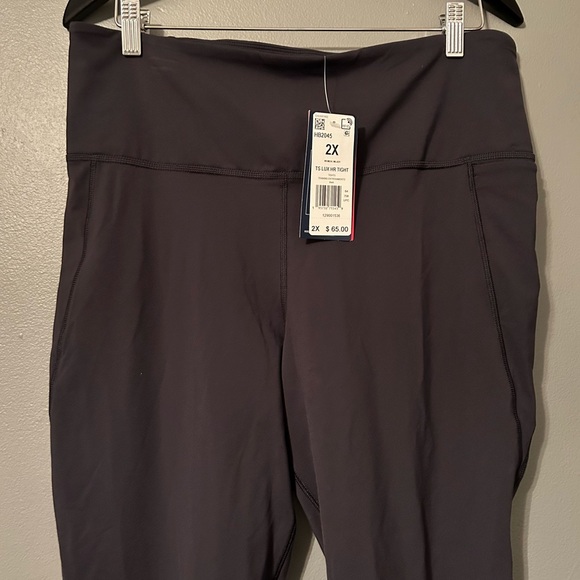 NWT Reebok Sz 2X Women’s Black High-Rise Lux Pocket Full-length Tights Leggings! - Picture 3 of 14